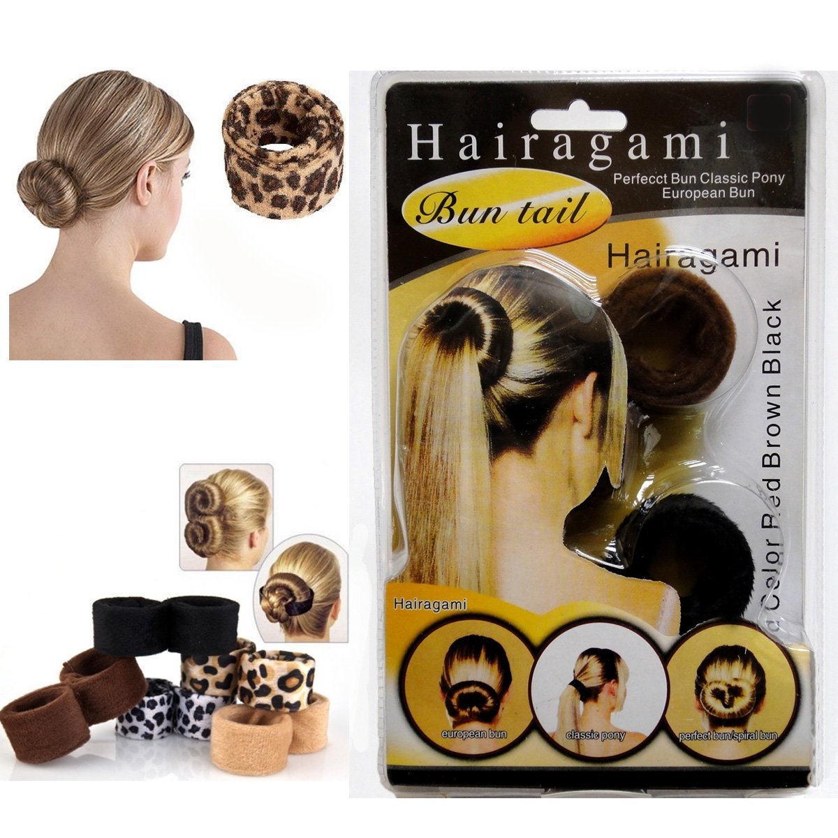 Ladies Hairagami Bun Tail Styling
